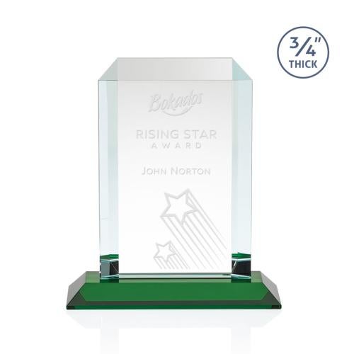 Corporate Awards - Crystal Awards - Dalton Green  Rectangle Crystal Award