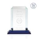 Dalton Blue Rectangle Crystal Award