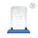 Dalton Sky Blue Rectangle Crystal Award