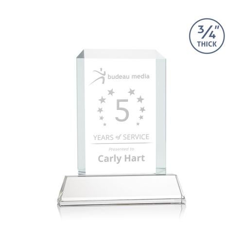 Corporate Awards - Crystal Awards - Dalton Clear on Newhaven Rectangle Crystal Award