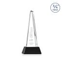 Majestic Tower Black on Newhaven Base Pyramid Crystal Award