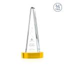 Majestic Tower Gold on Alberton Base Pyramid Crystal Award