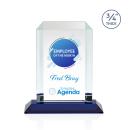 Dalton Full Color Blue Rectangle Crystal Award