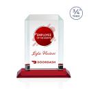 Dalton Full Color Red Rectangle Crystal Award