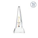 Majestic Tower Full Color Clear on Newhaven Base Pyramid Crystal Award