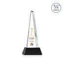 Majestic Tower Full Color Black on Newhaven Base Pyramid Crystal Award