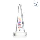 Majestic Tower Full Color Clear on Alberton Base Pyramid Crystal Award