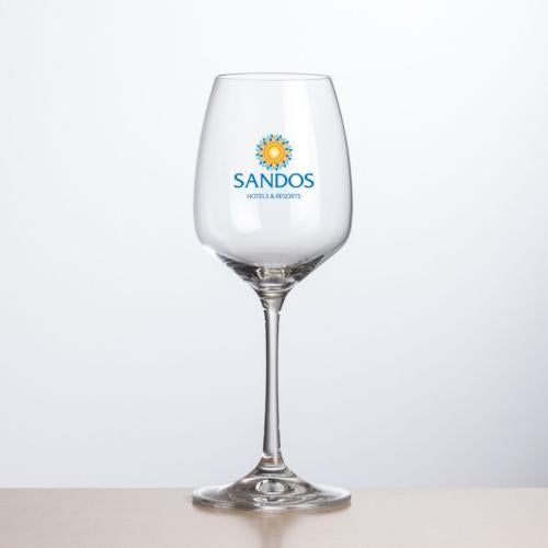 Corporate Recognition Gifts - Etched Barware - Wine Glasses - Oldham Wine - Full Color