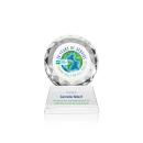 Seville Full Color Clear on Entwhistle Base Circle Crystal Award