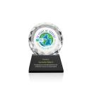 Seville Full Color Black on Newhaven Base Circle Crystal Award