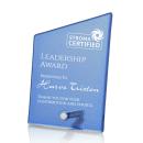 Atchison Blue Slant Silver Peak Glass Award