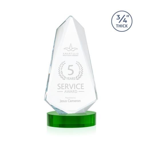 Corporate Awards - Crystal Awards - Sheridan Green on Alberton Base Abstract / Misc Crystal Award