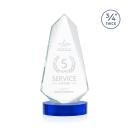 Sheridan Blue on Alberton Oval Base Abstract / Misc Crystal Award