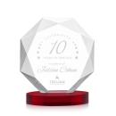 Kitchener Red on Alberton Base Crystal Award