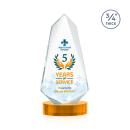 Sheridan Full Color Amber on Alberton Base Abstract / Misc Crystal Award