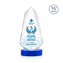 Sheridan Full Color Blue on Alberton Base Abstract / Misc Crystal Award
