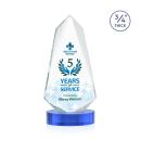 Sheridan Full Color Sky Blue on Alberton Base Abstract / Misc Crystal Award