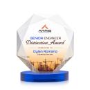 Kitchener Full Color Blue on Alberton Base Crystal Award