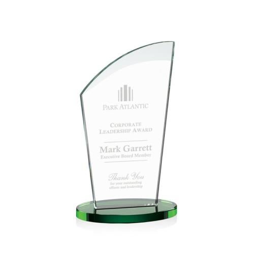 Corporate Awards - Crystal Awards - Tomkins Green Peak Crystal Award