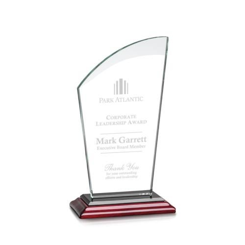 Corporate Awards - Crystal Awards - Tomkins Rosewood Peak Crystal Award