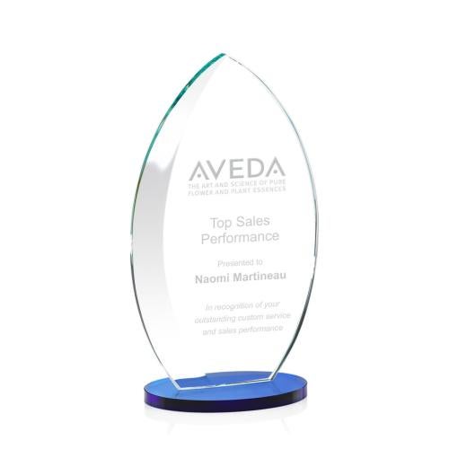 Corporate Awards - Crystal Awards - Windermere Blue Flame Crystal Award