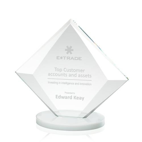 Corporate Awards - Crystal Awards - Teston White Crystal Award