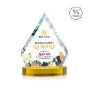 Apex Full Color Gold on Alberton Base Crystal Award
