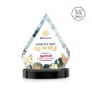 Apex Full Color Black on Alberton Base Crystal Award
