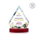 Apex Full Color Red on Alberton Base Crystal Award