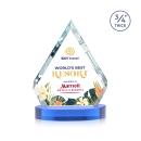 Apex Full Color Sky Blue on Alberton base Crystal Award