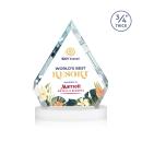 Apex Full Color White on Alberton Base Crystal Award