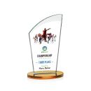 Tomkins Full Color Amber Peak Crystal Award