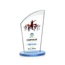 Tomkins Full Color Sky Blue Peak Crystal Award