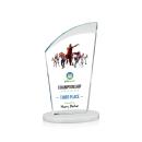 Tomkins Full Color White Peak Crystal Award