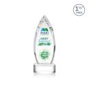 Fortier Full Color Clear Arch & Crescent Crystal Award
