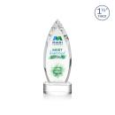 Fortier Full Color Clear on Base Peak Crystal Award