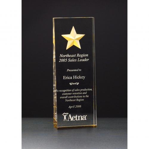 Corporate Awards - Acrylic Constellation Gold Star Award
