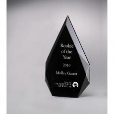 Employee Gifts - Diamond Series Black Acrylic Freestanding Awards