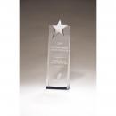 Crystal Star Tower Award with Chrome Star