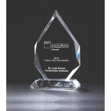 Employee Gifts - Clear Optical Crystal Diamond Awards