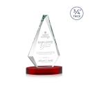 Windsor Red on Alberton Base Crystal Award
