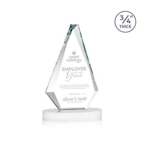Corporate Awards - Crystal Awards - Windsor White on Alberton Base Crystal Award