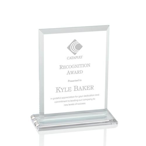 Corporate Awards - Crystal Awards - Denison Clear  Rectangle Crystal Award