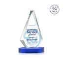 Windsor Full Color Blue on Alberton Base Crystal Award