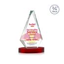 Windsor Full Color Red on Alberton Base Crystal Award