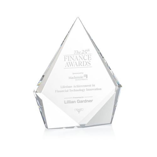 Corporate Awards - Crystal Awards - Shelton Clear Crystal Award
