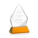 Shelton Amber on Newhaven Base Crystal Award