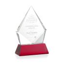 Shelton Red on Newhaven Base Crystal Award