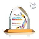 Austere Full Color Amber Peak Crystal Award