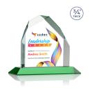 Austere Full Color Green Peak Crystal Award